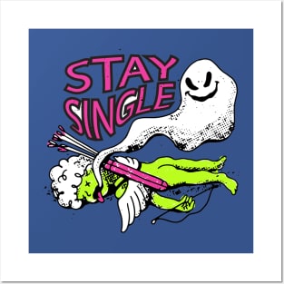 Anti Valentines Day Stay Single Posters and Art